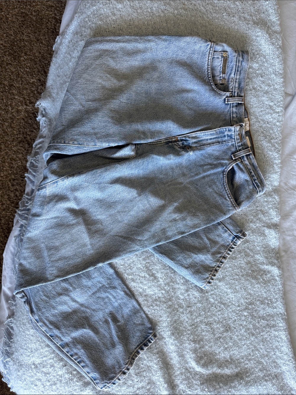 Calvin Klein Jeans Light Wash Straight Leg Women's Jeans 100% Cotton